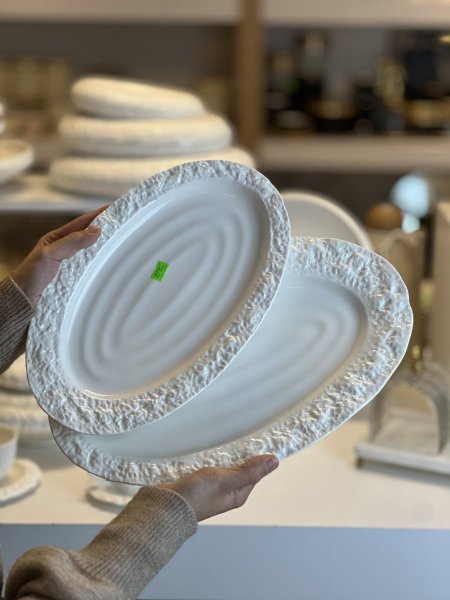 طقم جاطات مفرود قطعتين بيضاوي